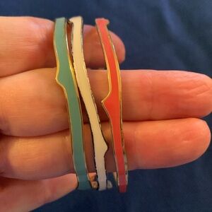 Multi Colored Gold Bangle Set